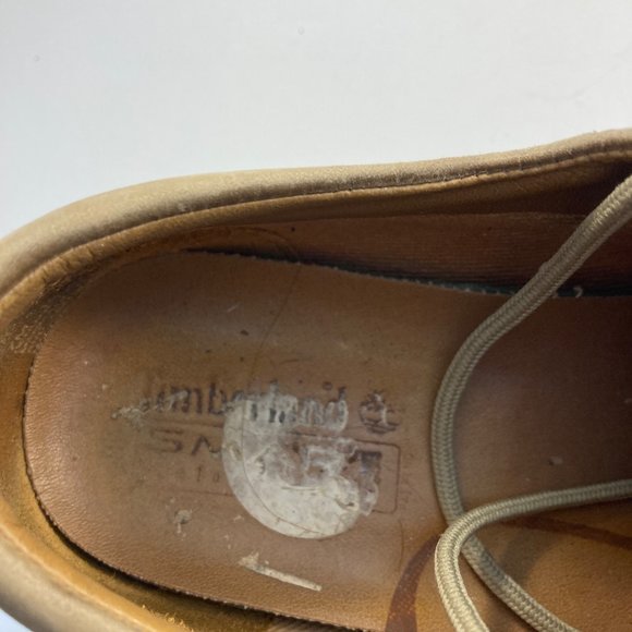 Timberland Mens Oxford lace up tan Dress Shoes 7 - Picture 7 of 10